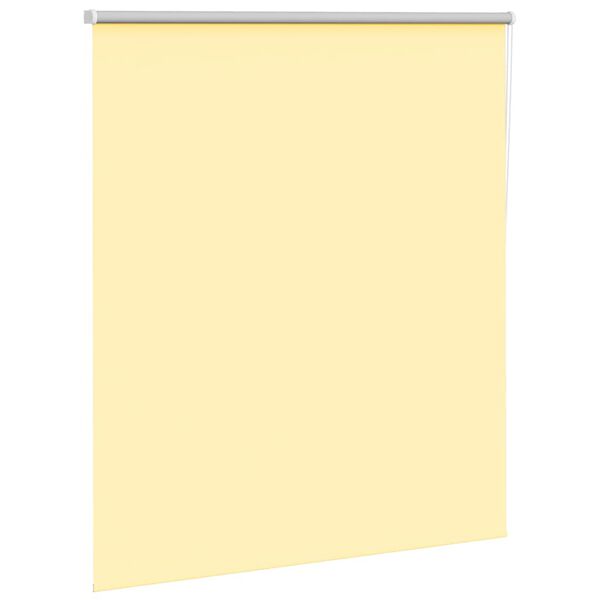 vidaXL Roller Blind Blackout Yellow 130x175 cm Fabric Width 126.6 cm Polyester