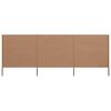vidaXL 3-panel Wind Screen Fabric 400x80 cm Taupe