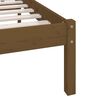 vidaXL Bed Frame without Mattress Honey Brown Solid Wood Pine Single
