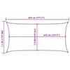 vidaXL Sunshade Sail 160 g/m&sup2; Rectangular Light Grey 3x4.5 m HDPE