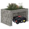 vidaXL Lawn Mower Garage with Raised Bed 110x80x60 cm Steel Wire