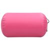 vidaXL Inflatable Gymnastic Roll with Pump 100x60 cm PVC Pink