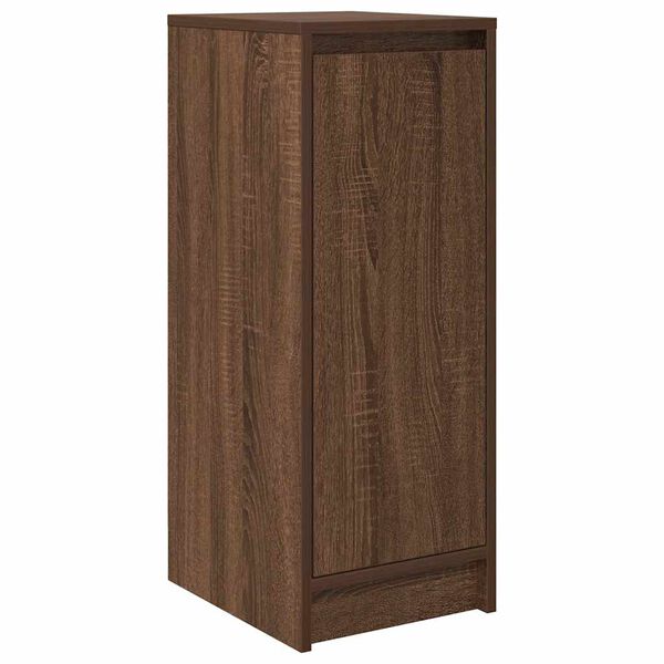 vidaXL Shoe Cabinet Brown Oak 29.5x34x76 cm Engineered Wood