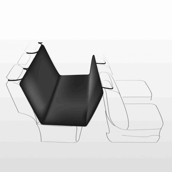 TRIXIE Car Seat Cover Black and Beige