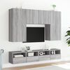vidaXL TV Wall Cabinets 2 pcs Grey Sonoma 80x30x30 cm Engineered Wood