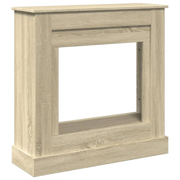 vidaXL Fireplace Surround Sonoma Oak 90x30x90 cm Engineered Wood