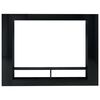 vidaXL TV Cabinet High Gloss Black 152x22x113 cm Engineered Wood
