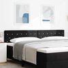vidaXL Headboard with Headboard Black 200 cm Faux Leather