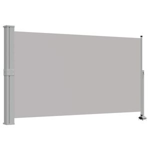 vidaXL Patio Retractable Side Awning 140 x 300 cm Grey