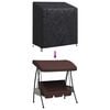 vidaXL Outdoor Swing Cover Black 135 x 100 x 165 cm 210D Oxford Fbric
