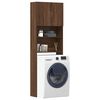 vidaXL Washing Machine Cabinet Brown Oak 64x24x190 cm Engineered Wood