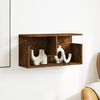 vidaXL Wall Cabinet 60x20x30 cm Smoked Oak Engineered Wood