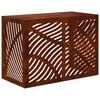 vidaXL Air Conditioner Cover Rusty 100 x 50 x 70 cm Weathering Steel