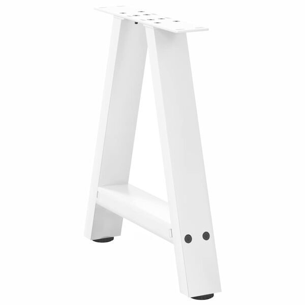 vidaXL Coffee Table Legs A-Shaped 2 pcs White&nbsp;38x(42-43) cm Steel