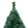 vidaXL Artificial Pre-lit Christmas Tree with Ball Set Green 240 cm