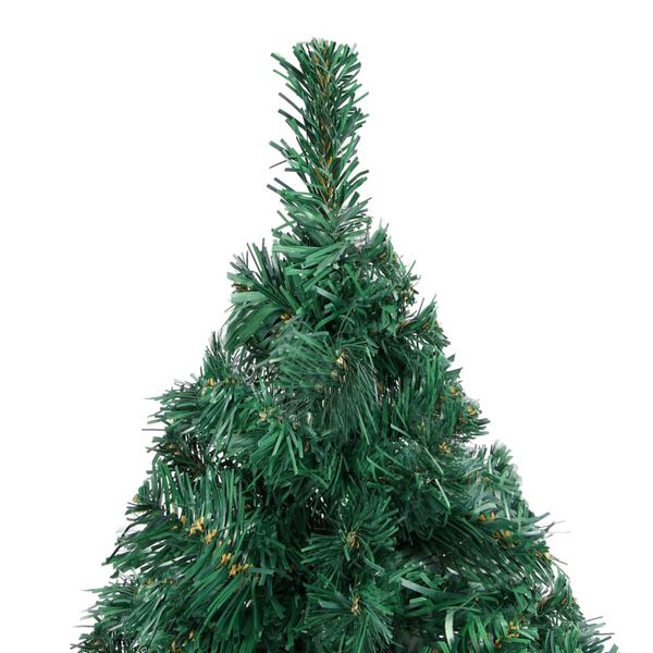 vidaXL Artificial Pre-lit Christmas Tree with Ball Set Green 240 cm