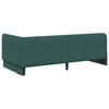 vidaXL Corner Bed Frame with Headboard Dark Green 100 x 200 cm Velvet