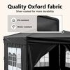vidaXL Folding Party Tent with Sidewalls Black 3x3 m
