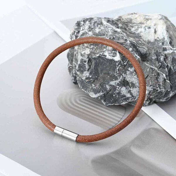 vidaXL Leather Cord Light Brown &Oslash;5 mm x 10 m Leather
