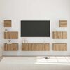 vidaXL TV Cabinet Set Wall-mounted 8 pcs Artisan Oak Engineered Wood