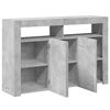 vidaXL Sideboard with LED Lights Concrete Grey 116x30x75 cm