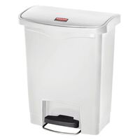 Rubbermaid Step-on Container Slim Jim 30 L White