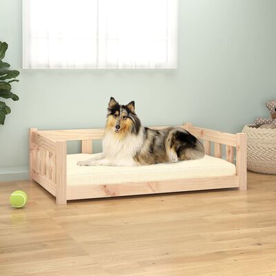 vidaXL Dog Bed 95.5x65.5x28 cm Solid Wood Pine