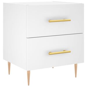 vidaXL Bedside Cabinet White 40x35x47,5 cm Engineered Wood