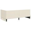 vidaXL Corner Bed Frame with Headboard Cream 100 cm x 200 cm Velvet