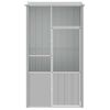 vidaXL Bird Cage Grey 115x78x200 cm Galvanised Steel
