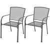vidaXL 5 Piece Outdoor Dining Set Steel Anthracite