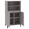 vidaXL Highboard Grey Sonoma 60x36x110 cm Engineered Wood