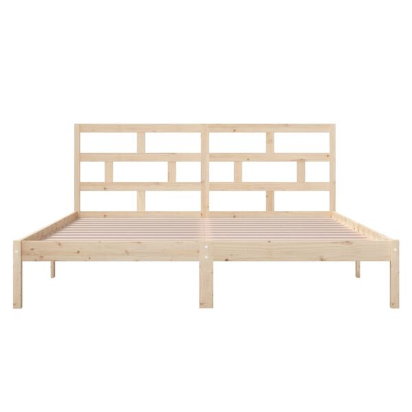 vidaXL Bed Frame without Mattress Small Double Solid Wood