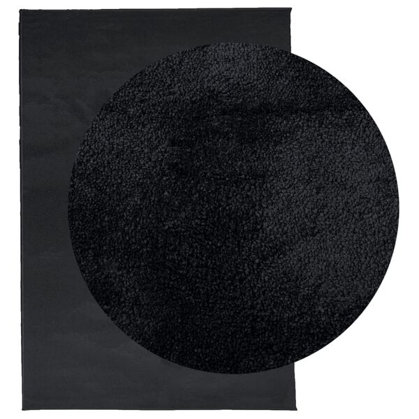 vidaXL Rug OVIEDO Short Pile Black 300x400 cm