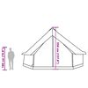 vidaXL Family Tent Tipi 12-Person Green Waterproof