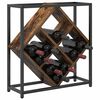 vidaXL Wine Rack Smoked Oak 51 x 18 x 52.5 cm Engineered Wood