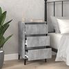 vidaXL Bedside Cabinet Concrete Grey 40x35x70 cm Engineered Wood