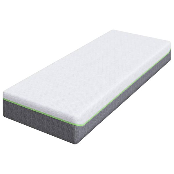 vidaXL Mattress White and Grey 80 x 200 cm Pocket Spring