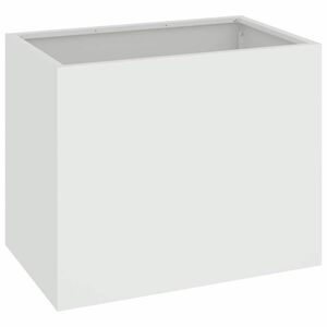 vidaXL Garden Planter White 50 x 32 x 40 cm Cold-rolled Steel