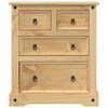 vidaXL Chest of Drawers Corona 80x43x91 cm Solid Wood Pine