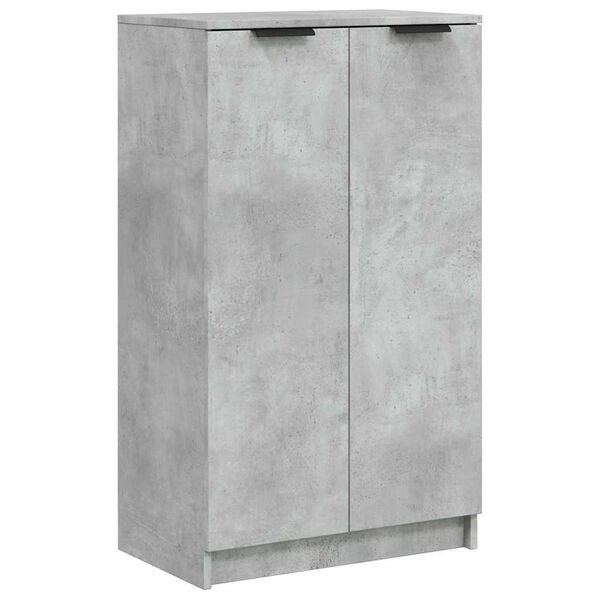 vidaXL Shoe Cabinet Concrete Grey 59x35x100.5 cm Engineered Wood