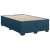 vidaXL Box Spring Bed with Mattress Blue 120x190 cm Small Double Velvet