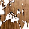 MiMi Innovations Wooden World Map Wall Decoration Exclusive Walnut 130x78 cm