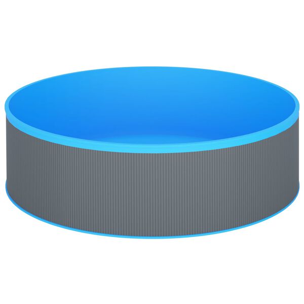 vidaXL Splasher Pool with Hanging Skimmer and Pump 350x90 cm Grey