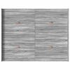 vidaXL Storage Bed Frame Grey Sonoma 140 x 200 cm Engineered Wood