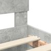 vidaXL Bed Frame Concrete Grey 135 x 190 cm Engineered Wood