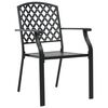 vidaXL 5 Piece Garden Dining Set Steel Black