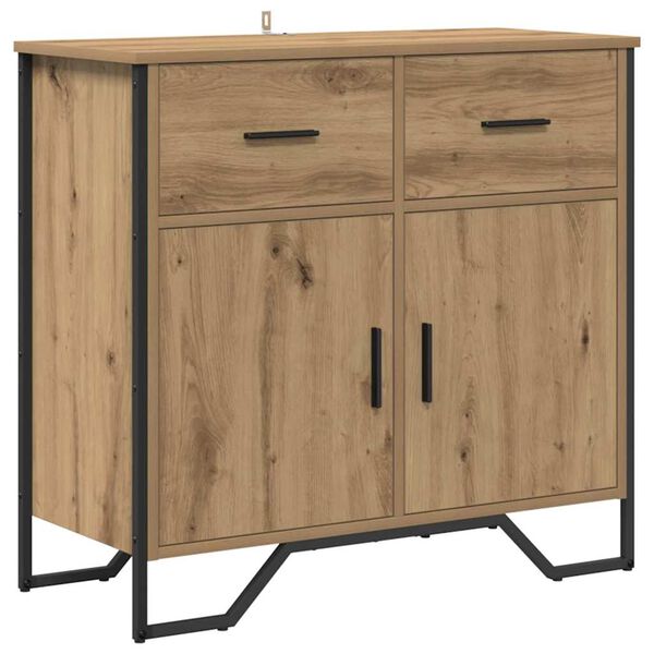 vidaXL Sideboard with Drawer Artisan Oak 79.5 x 35.5 x 74.5 cm