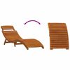 vidaXL Sun lounger 2 pcs Beige 184 x 55 x 64cm Solid Acacia wood