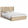 vidaXL Bed Frame with Storage and Headboard Sonoma Oak 160 x 200 cm